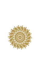 sunflower mandala, very suitable for wall furniture, decoration and others