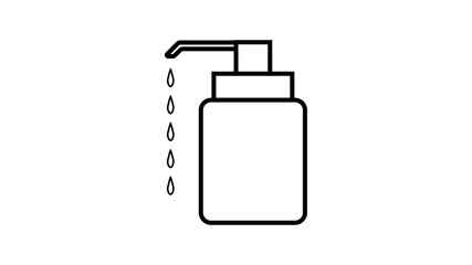 liquid soap icon design template. Trendy style