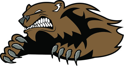 vector illustration of a bear
