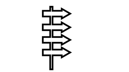 Signpost Icon Design Symbol Illustration