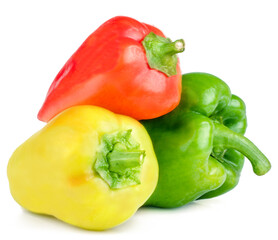 Sweet pepper on white background