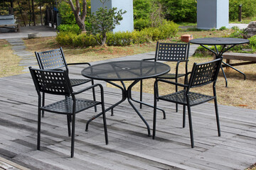 Outdoor Tables And Chairs in garden