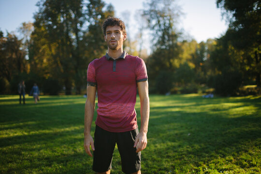 Portrait of an athlete outdoors