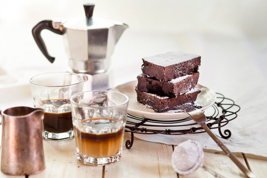 Gluten-free Brownies with Coffee