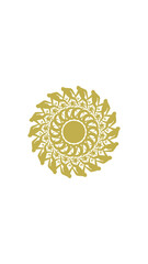 sunflower mandala, very suitable for wall furniture, decoration and others