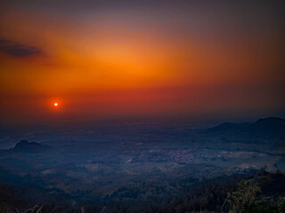Obraz premium sunset in the mountains