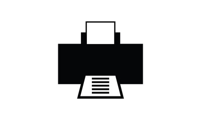 Printer symbol device icon vector illustration