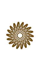 sunflower mandala, very suitable for wall furniture, decoration and others