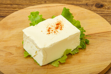 Greek traditional soft feta cheese