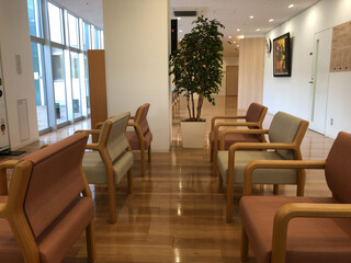 観葉植物のあるロビー