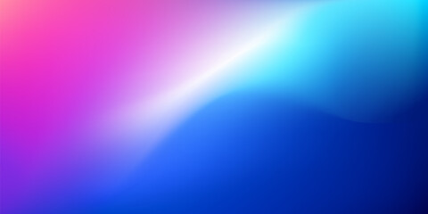 Abstract Blurred blue teal pink magenta background. Soft Colorful light gradient backdrop with place for text. Vector illustration for your graphic design, banner, poster or wallpapers, website