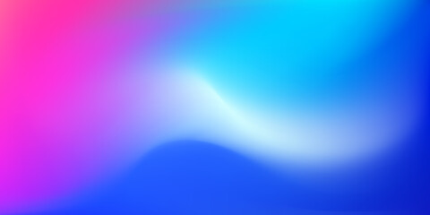 Abstract Blurred blue teal pink magenta background. Soft Colorful light gradient backdrop with place for text. Vector illustration for your graphic design, banner, poster or wallpapers, website