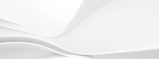 Abwaschbare Fototapete Abstrakte Welle Abstrakter Wellenhintergrund. Weiße minimalistische Textur