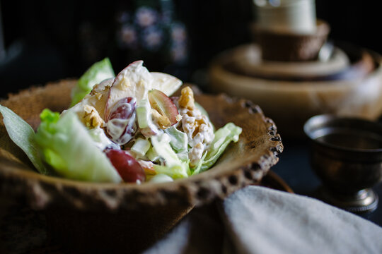 Classic Waldorf salad.