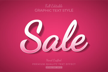 Fototapeta na wymiar Sale Text Style Effect Premium
