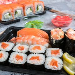 Japanese restaurant delivery, take away box