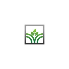 Agriculture Logo.Tree leaf vector logo design