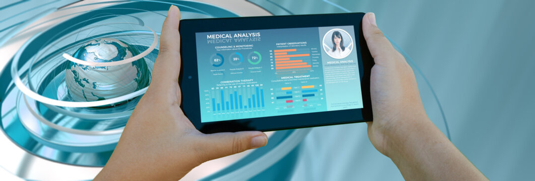 International Medical app on tablet