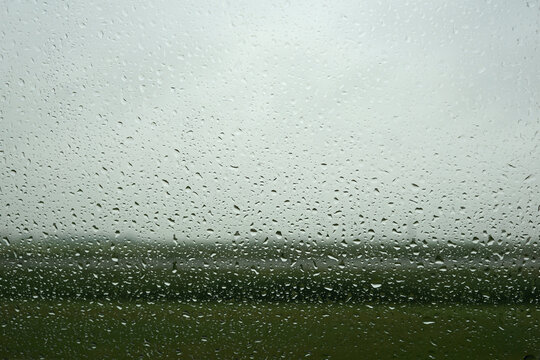 driving a car in the pouring rain in Holland