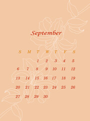 September calendar