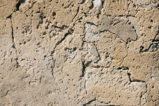Textures and patterns on old building wall, Provence, France