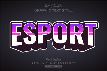 Naklejka na ściany i meble Esport 3d Text Style Effect Premium