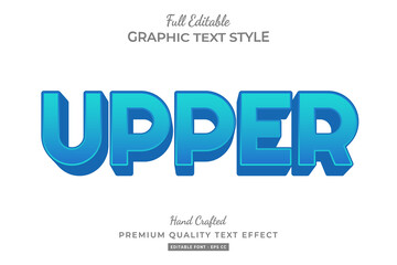 Upper 3d Text Style Effect Premium
