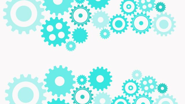 Gears and wheels animated icons