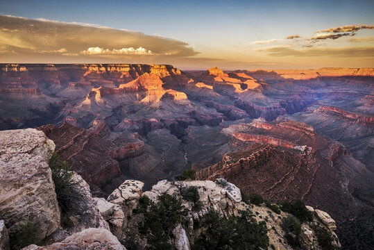 View over Grand Canyon from Shoshone Point