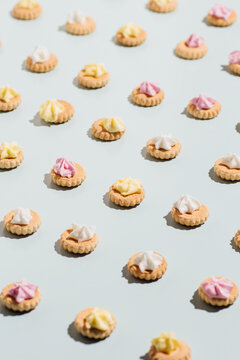 Colorful mini cookies