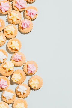 Colorful mini cookies