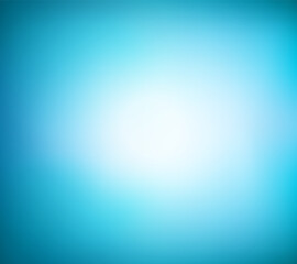 Abstract teal blue background. Blurred gradient turquoise backdrop. Vector illustration for your graphic design, banner, water or aqua poster, website