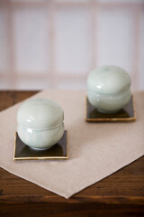 teacups on table