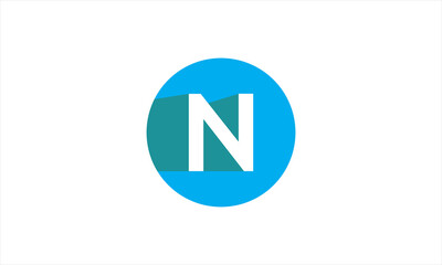 logo letter N simple moderns. Beautiful logo design for luxury corporate branding. Elegant identity design
