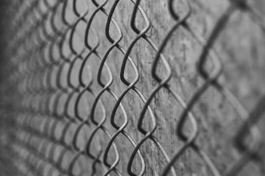 Wire fence closeup
