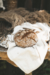 Still life of rye bread