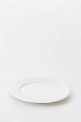 plate on white background