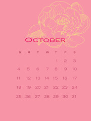 Calendar October