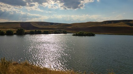 Fototapeta premium view of the lake