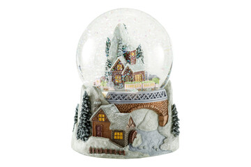 Winter snow ball and christmas time 