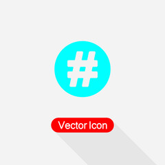 Hashtag Icon Vector Illustration Eps10