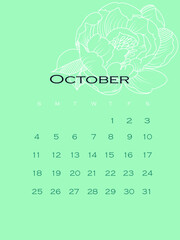 October Calendar
