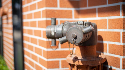 Fire hose Red exterior building