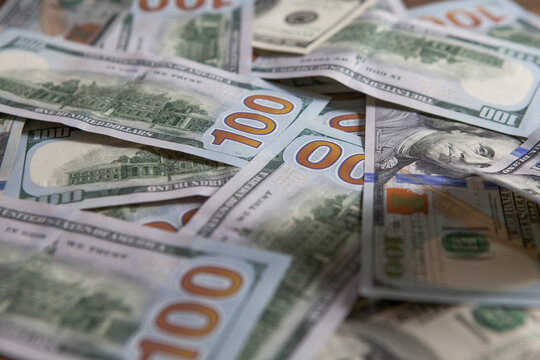 Background of 100 dollar bills.