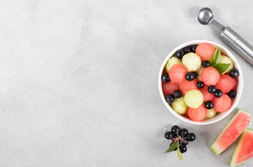 fruit salad in a bowl