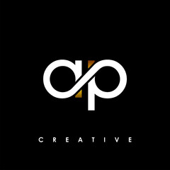 AP Letter Initial Logo Design Template Vector Illustration