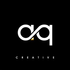 AQ Letter Initial Logo Design Template Vector Illustration
