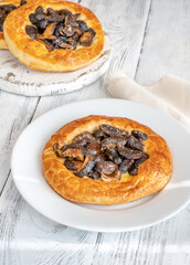 Wild mushroom tartlets