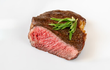 Steak rib eye: cross section