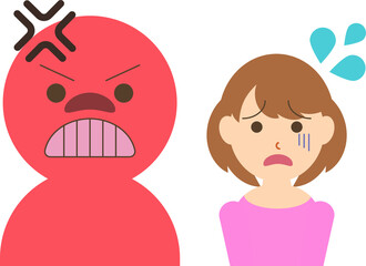 他人の気分に気持ちが左右されてしまう女性